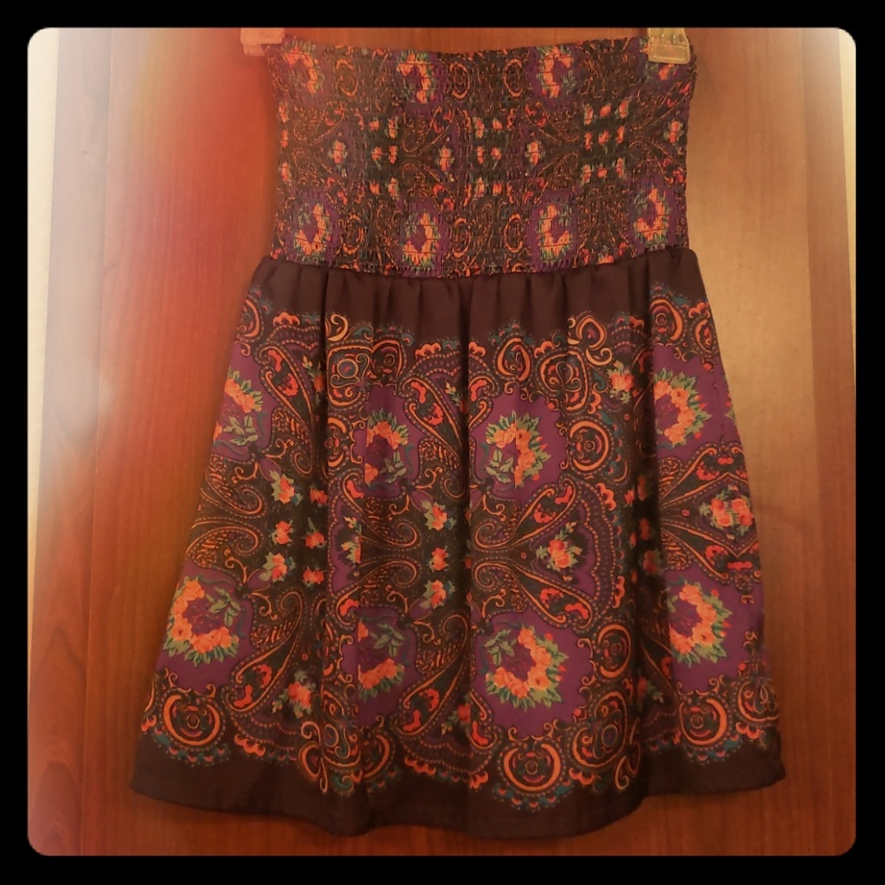 Floral Print Flowy Tube Top
